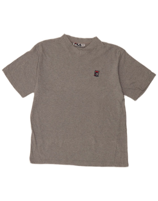 Fila Mens T-Shirt Top IT 46/48 Small Grey Flecked