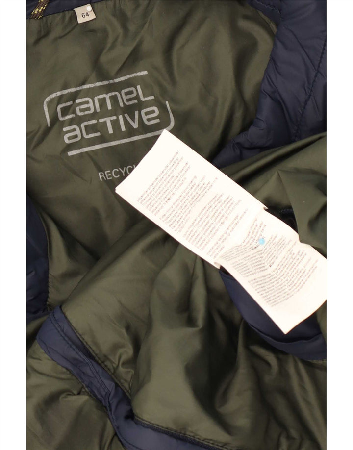 Camel Active Mens Padded Jacket UK 44 2XL Navy Blue Polyester