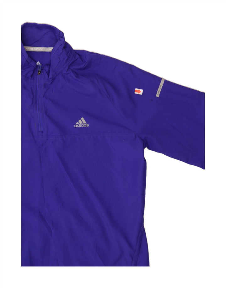 ADIDAS Womens Clima Proof Pullover Tracksuit Top UK 12/14 Medium Purple Vintage Adidas and Second-Hand Adidas from Messina Hembry 