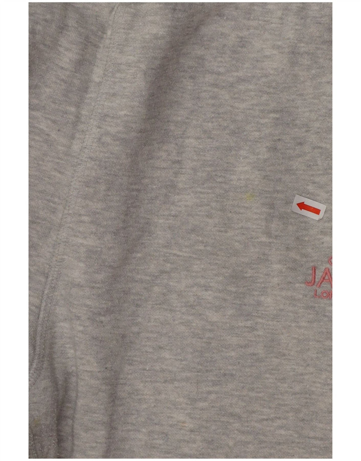 JACK WILLS Womens Tracksuit Trousers Joggers UK 14 Medium Grey Cotton