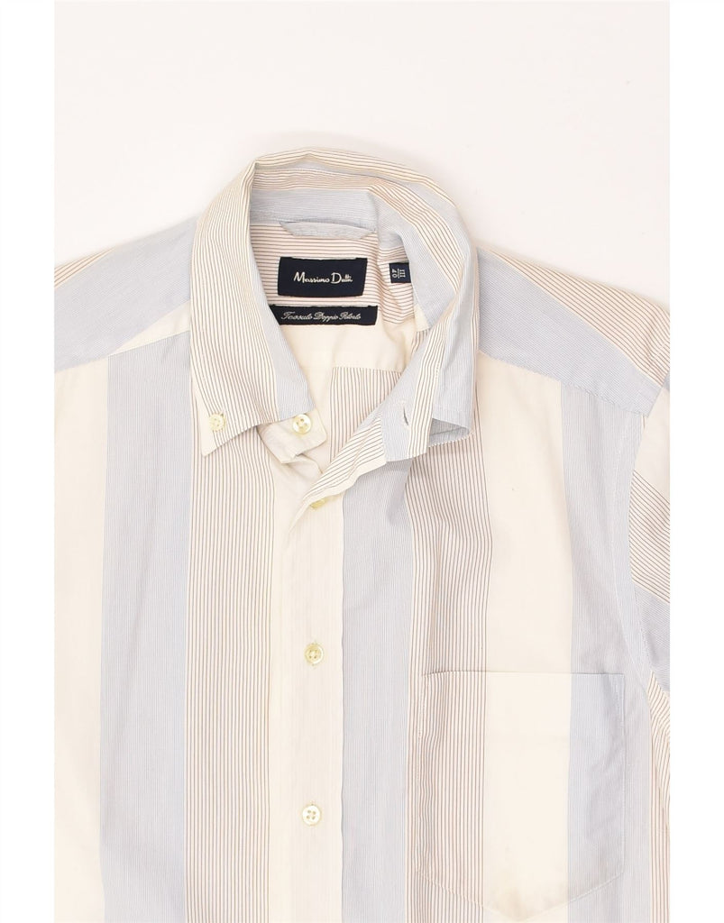 MASSIMO DUTTI Mens Shirt Size 40 Medium Multicoloured Striped Cotton | Vintage Massimo Dutti | Thrift | Second-Hand Massimo Dutti | Used Clothing | Messina Hembry 