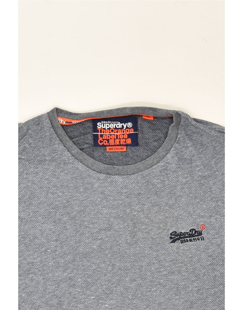 SUPERDRY Mens Top Long Sleeve Medium Grey Cotton | Vintage Superdry | Thrift | Second-Hand Superdry | Used Clothing | Messina Hembry 