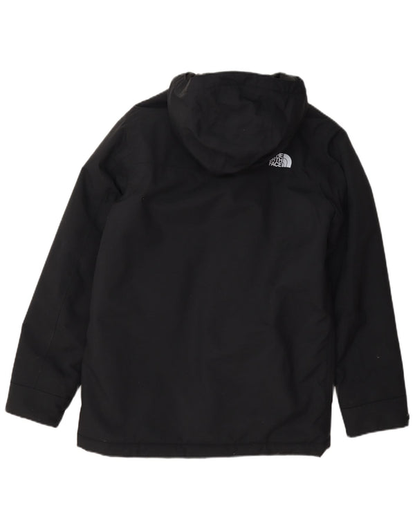 The North Face Boys Hooded Padded Jacket 14-15 Years XL Navy Blue Nylon
