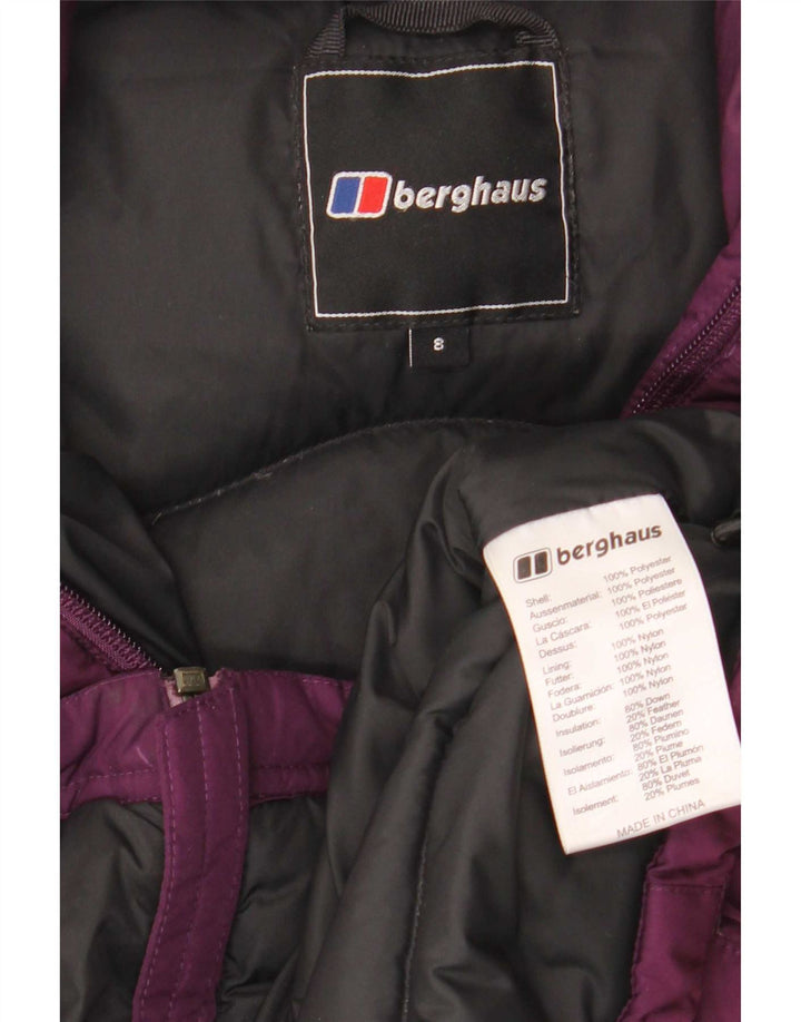 Berghaus Womens Padded Jacket UK 8 Small Purple Polyester