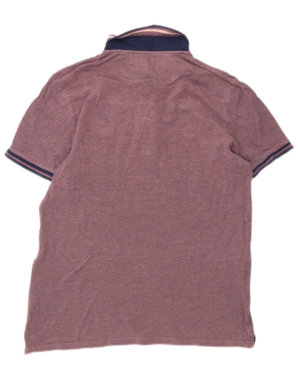 Lyle & Scott Mens Polo Shirt Large Pink Cotton