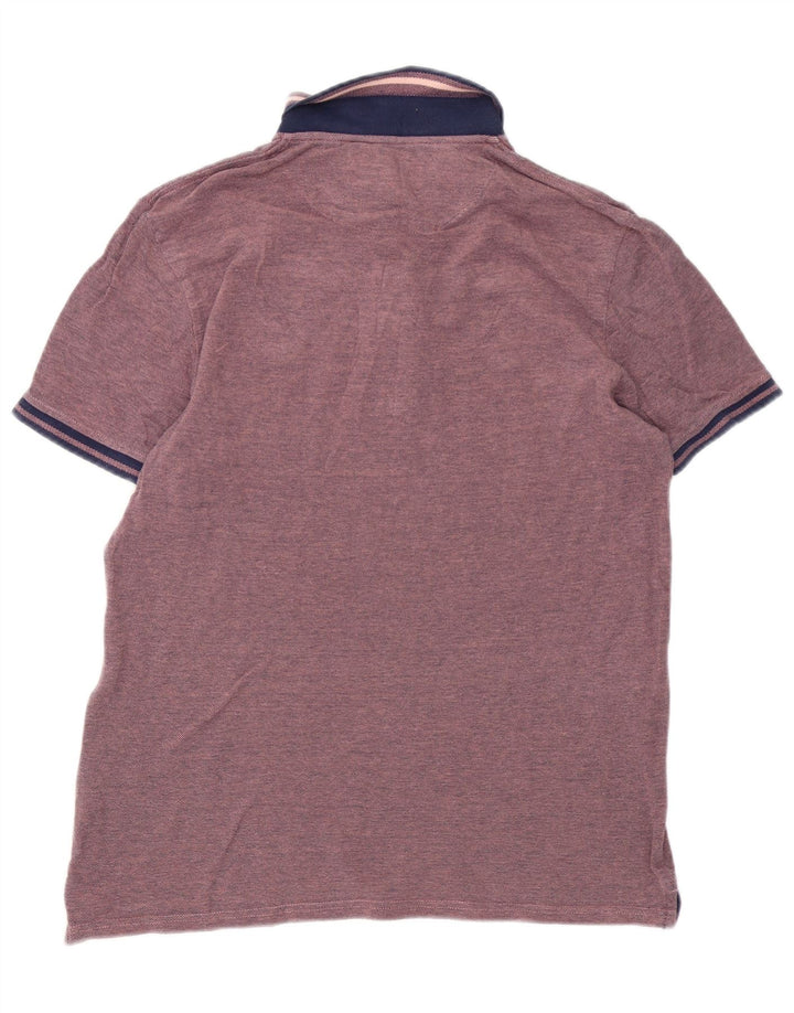 Lyle & Scott Mens Polo Shirt Large Pink Cotton