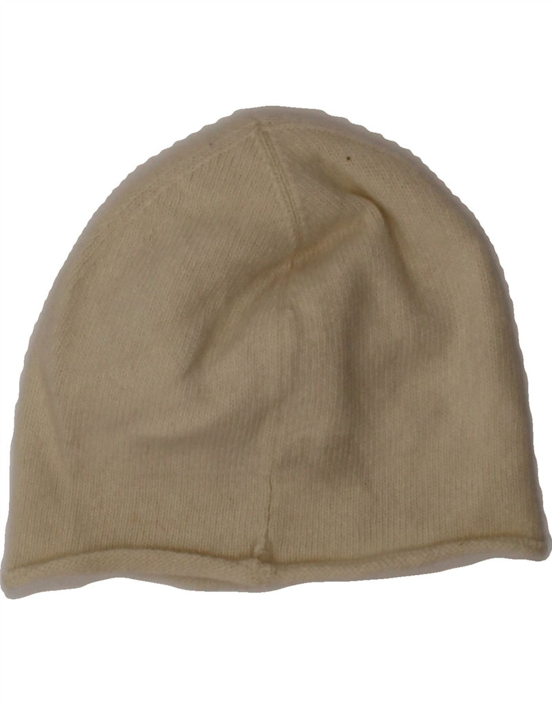 BENETTON Girls Beanie Hat 10-11 Years XL White Wool Vintage Benetton and Second-Hand Benetton from Messina Hembry 