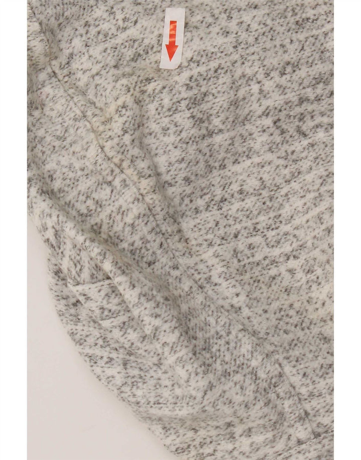 Foxhound Mens Hooded Tracksuit Top Jacket XL Grey Flecked
