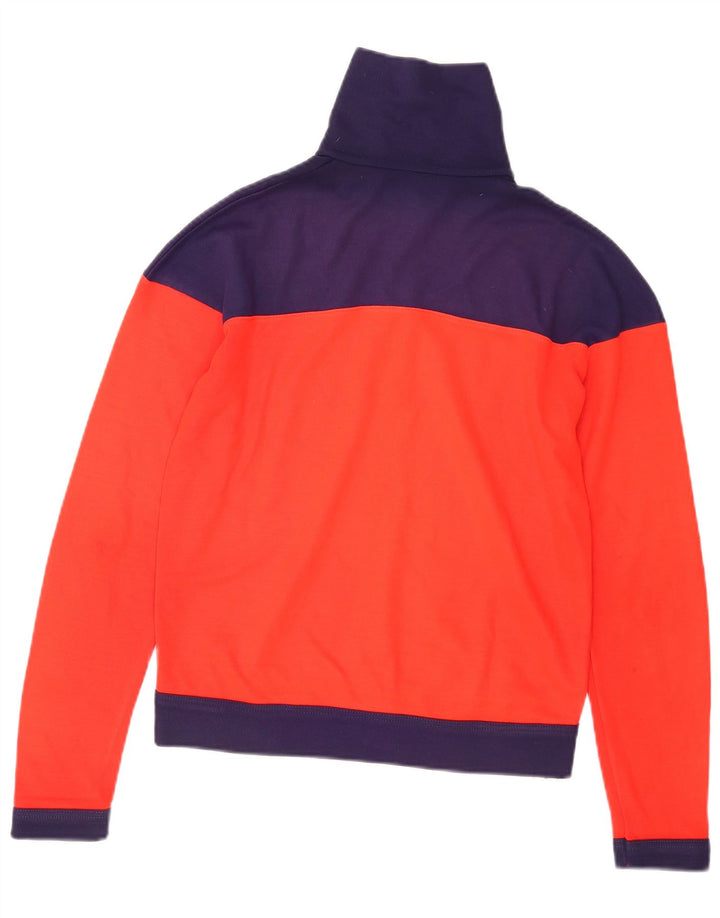 Vintage Mens Tracksuit Top Jacket Medium Red Colourblock