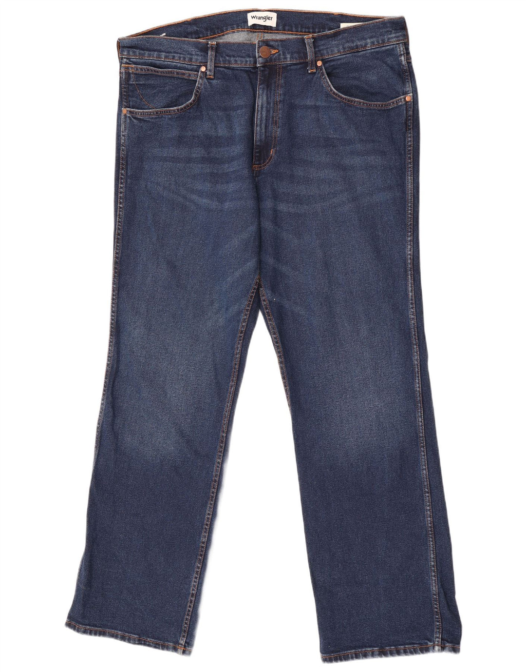 Wrangler Mens Bootcut Jeans W38 L32 Blue Cotton