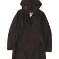 Jack Wolfskin Womens Hooded Padded Coat UK 10 Small Black Polyester