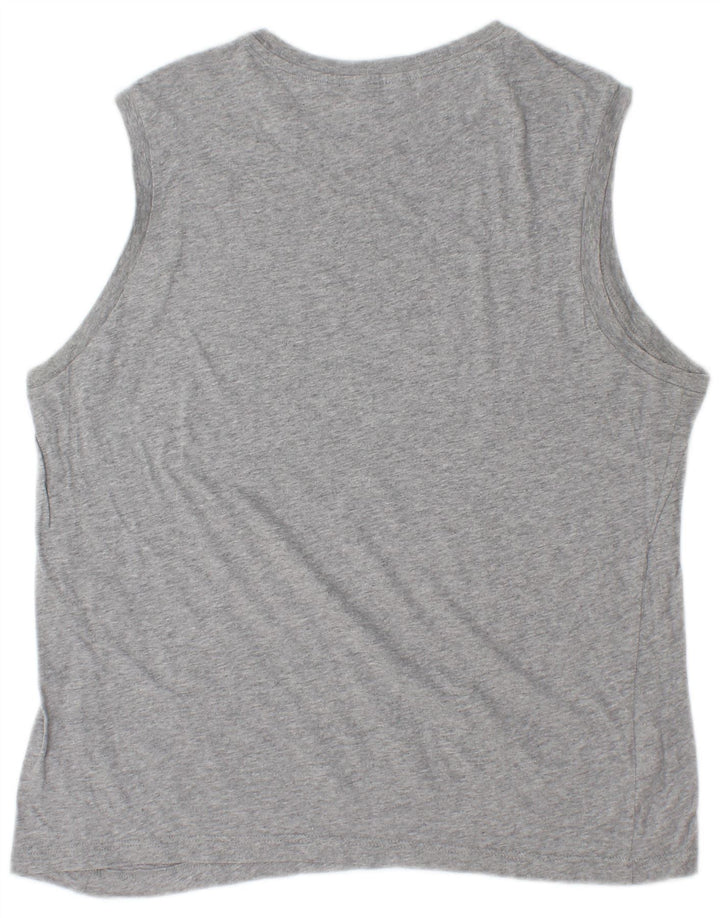 Champion Mens Graphic Vest Top Medium Grey Flecked