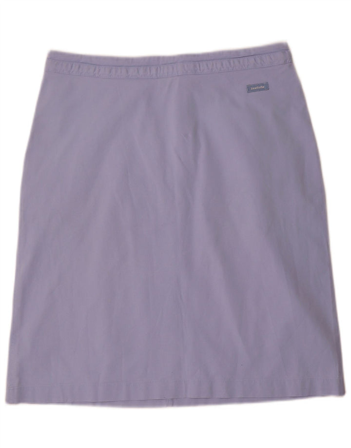 Invicta Womens Straight Skirt IT 44 Medium W30 Blue Cotton