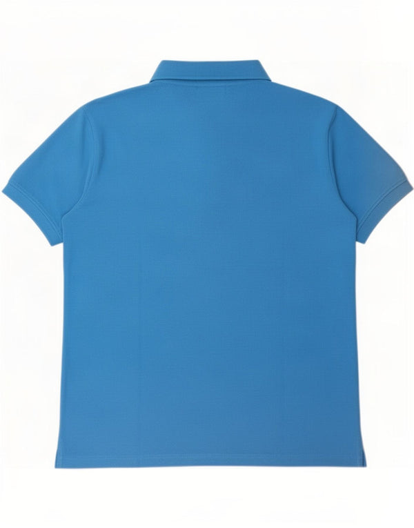 Kappa Mens Polo Shirt Large Blue Cotton
