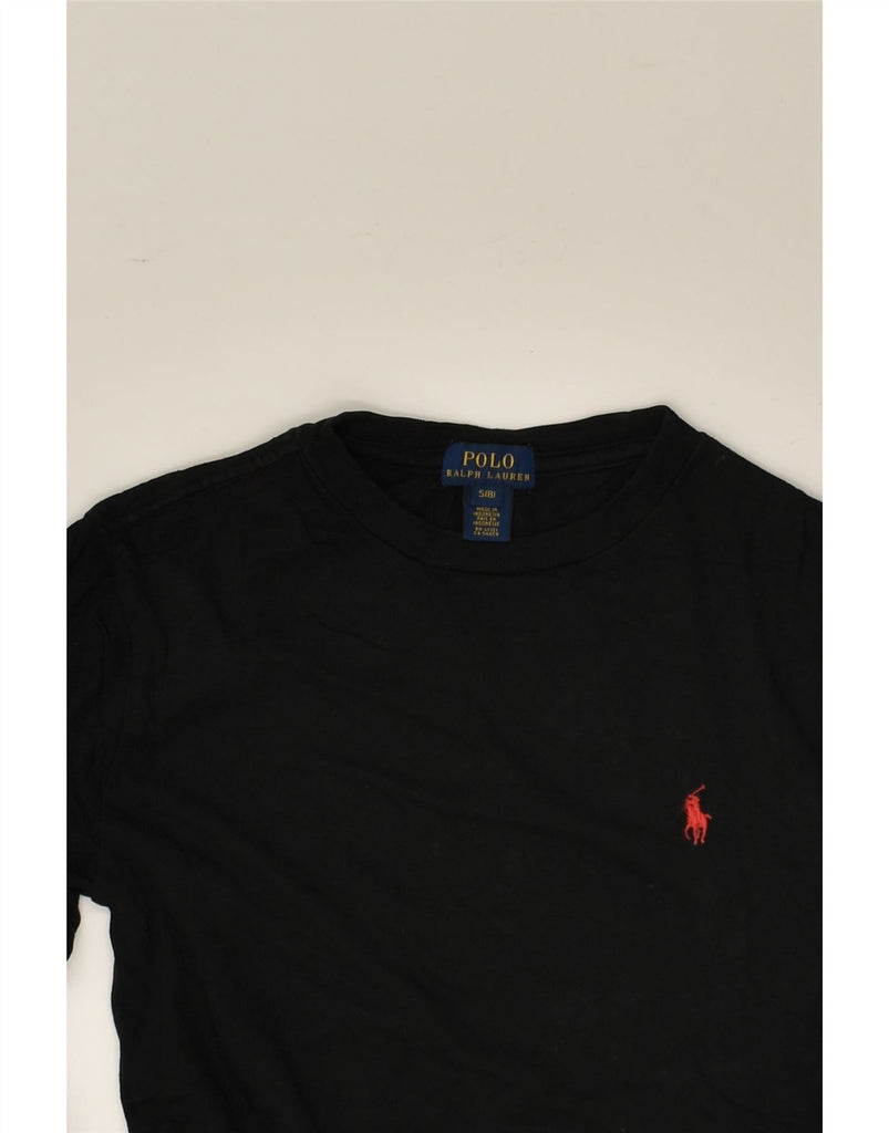 POLO RALPH LAUREN Boys Top Long Sleeve 7-8 Years Small Black Cotton | Vintage Polo Ralph Lauren | Thrift | Second-Hand Polo Ralph Lauren | Used Clothing | Messina Hembry 