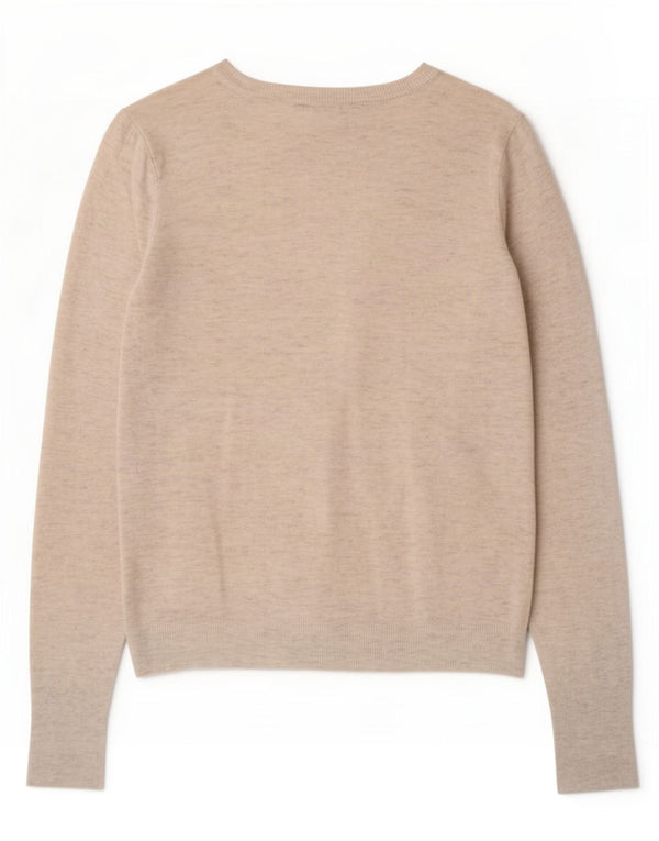 Zara Womens Cardigan Sweater UK 10 Small Beige