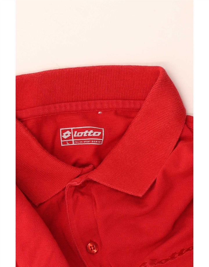 Lotto Mens Polo Shirt Large Red