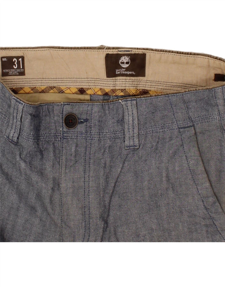 TIMBERLAND Mens Chino Shorts W31 Medium Blue Cotton Vintage Timberland and Second-Hand Timberland from Messina Hembry 