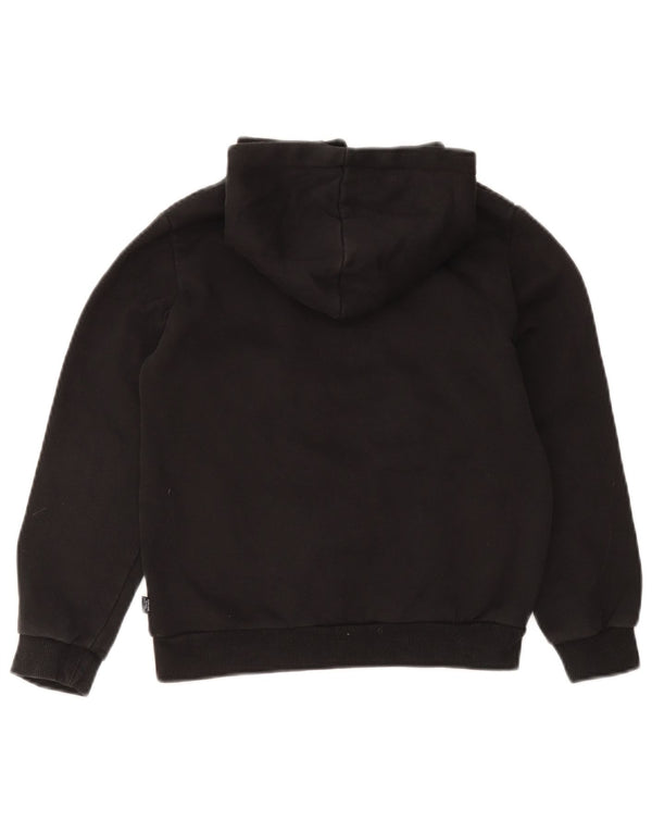 Puma Boys Graphic Hoodie Jumper 11-12 Years Black Cotton