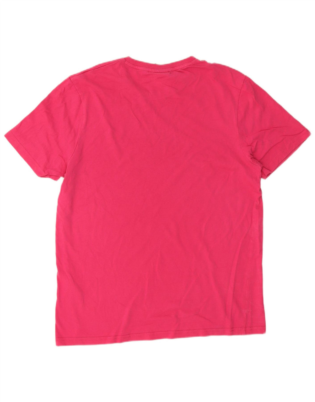 Lyle & Scott Mens T-Shirt Top Large Pink Cotton