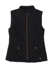 JOULES Womens Quilted Gilet UK 10 Small Navy Blue Polyester