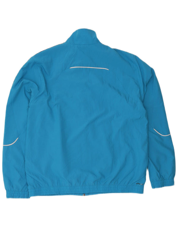 Adidas Mens Regular Fit Tracksuit Top Jacket UK 48/50 XL Blue Sports