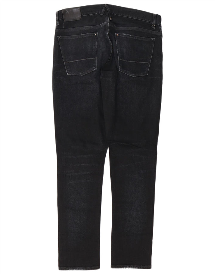 Cycle Mens Distressed Slim Jeans W34 L32 Black Cotton