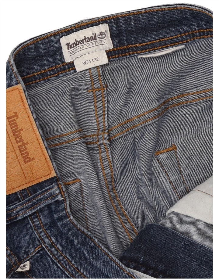 Timberland Mens Straight Jeans W34 L32 Blue