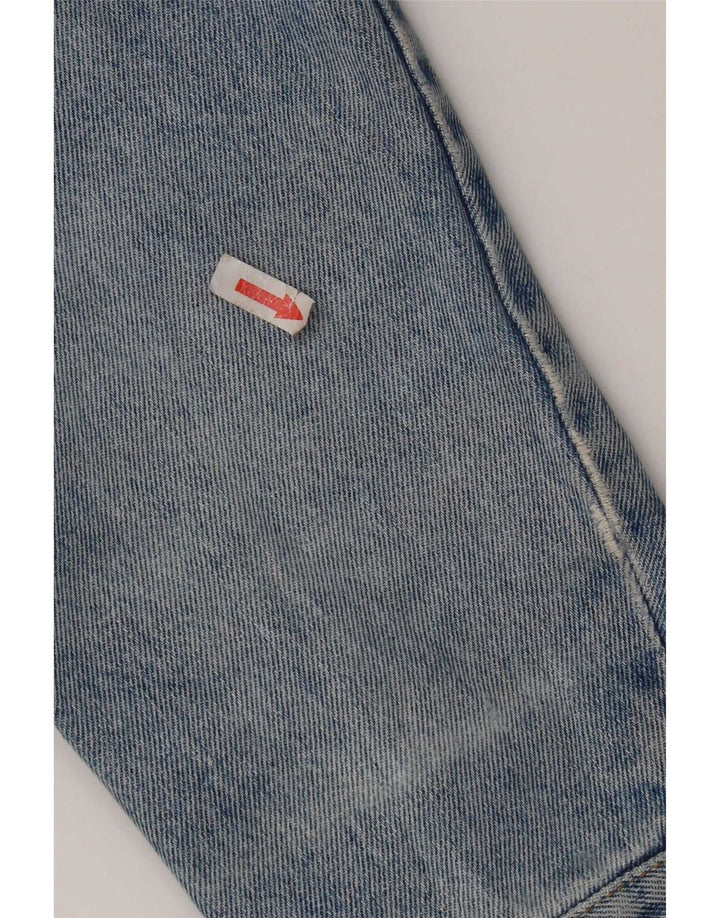 Carrera Mens Distressed Denim Jacket UK 36 Small Blue Cotton