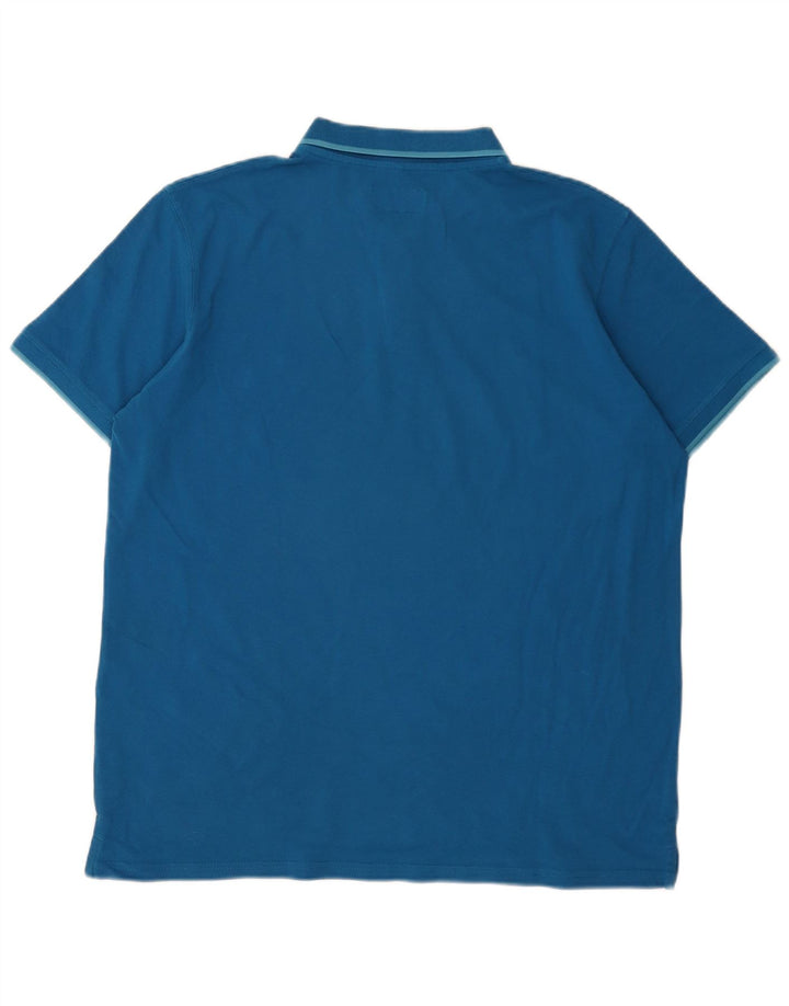 Carrera Mens Polo Shirt 2XL Blue Cotton