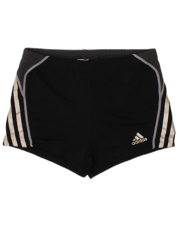 ADIDAS Boys Sport Shorts 15-16 Years  Black Polyester