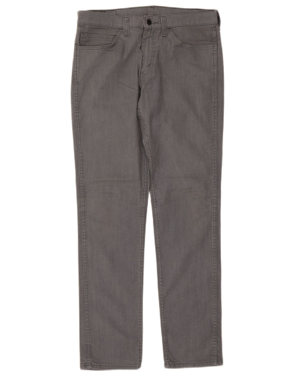 Levi's Mens 511 Slim Jeans W34 L34 Grey Cotton
