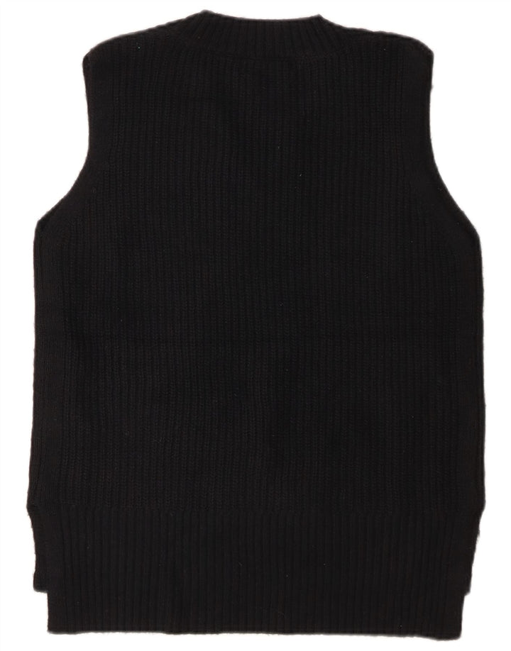 Marks & Spencer Mens Vest Tank Top Small Black Acrylic