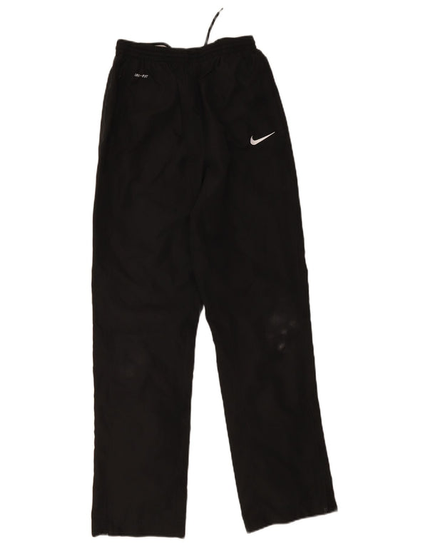 Nike Boys Dri Fit Tracksuit Trousers 12-13 Years Black Polyester
