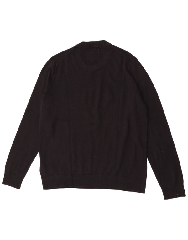Calvin Klein Jeans Mens Crew Neck Jumper Sweater 2XL Black Cashmere
