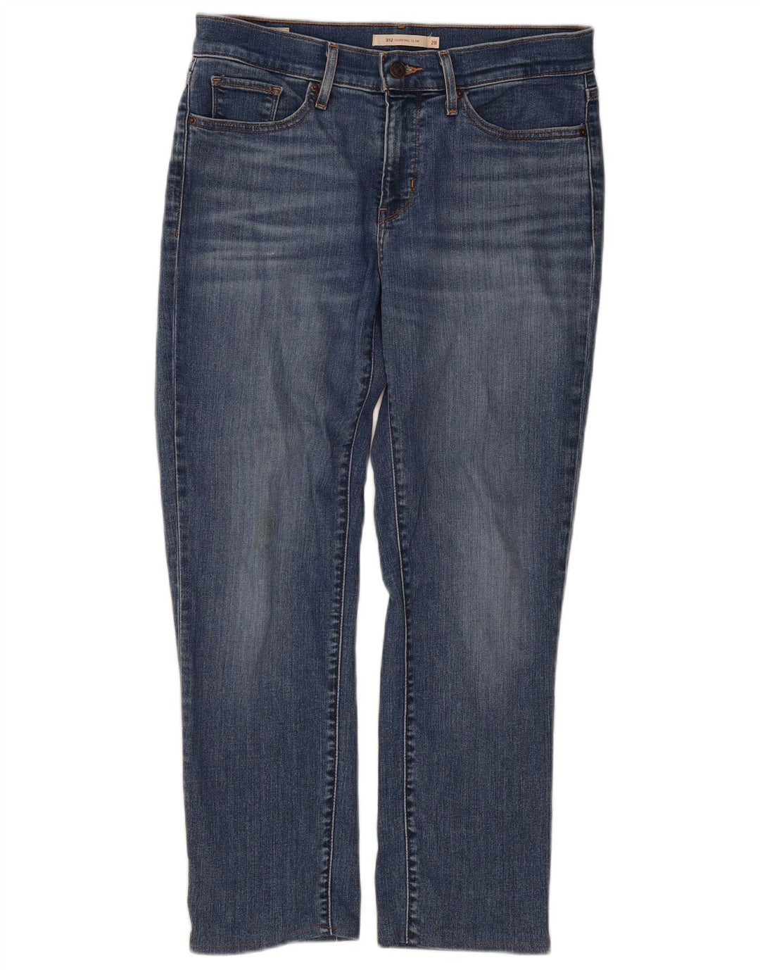 Levi's Womens 312 Shaping Slim Jeans W28 L26 Blue Cotton