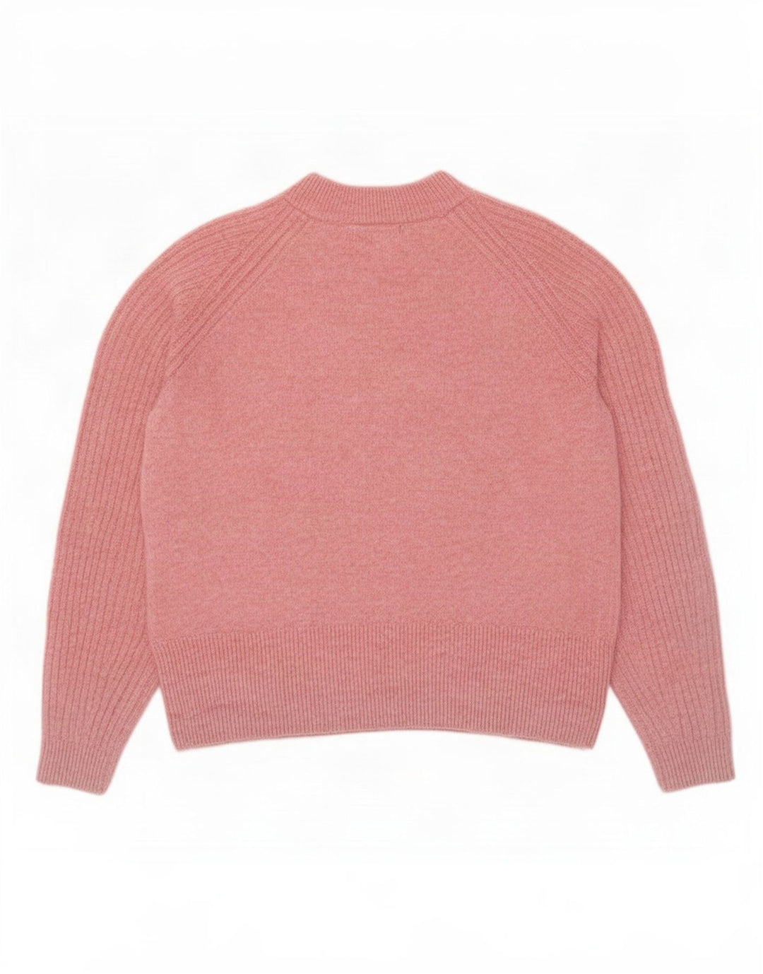 Marks & Spencer Womens Oversized Crew Neck Jumper Sweater UK 10 Small Pink