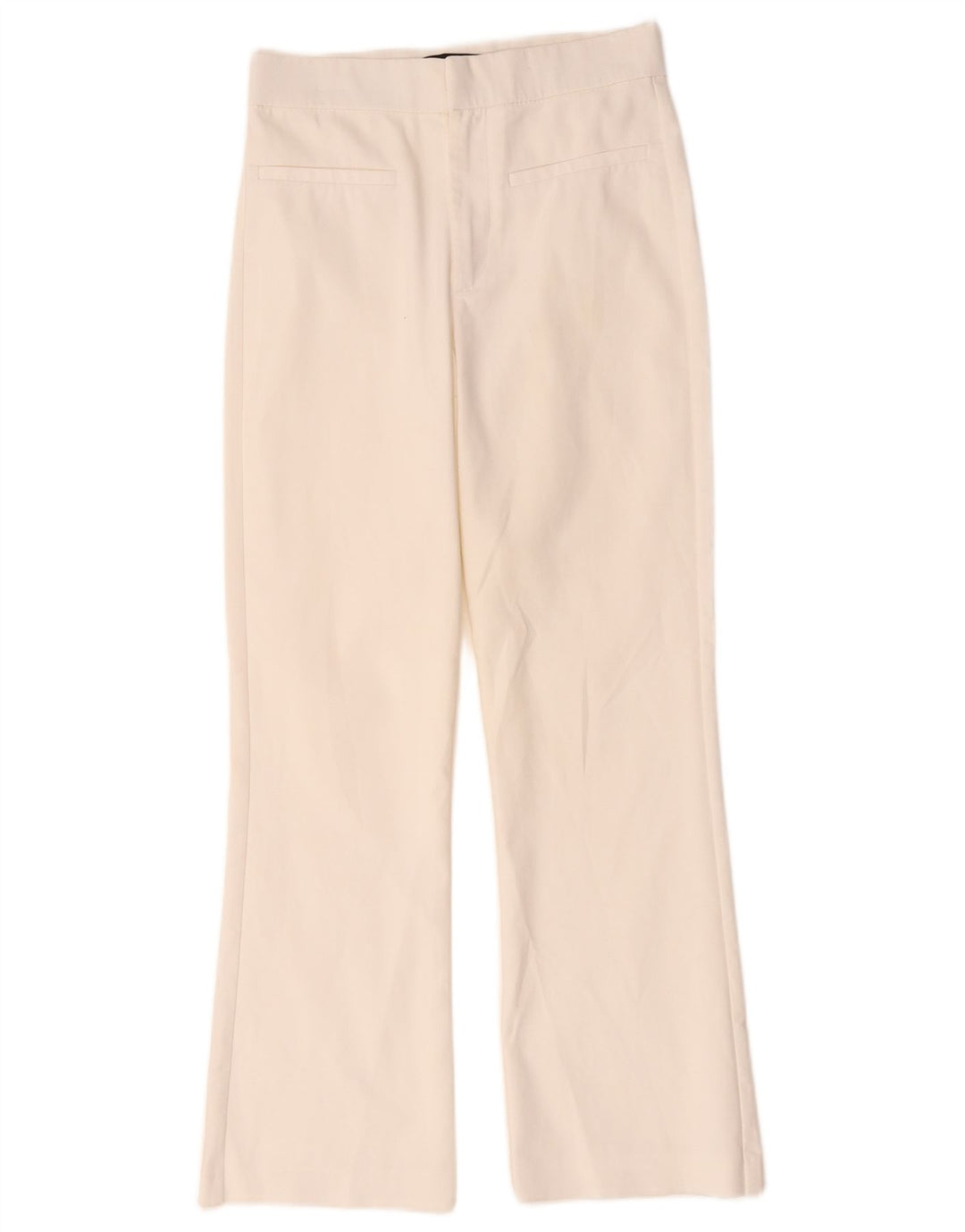 Zara Womens Bootcut Casual Trousers Small W26 L26 White