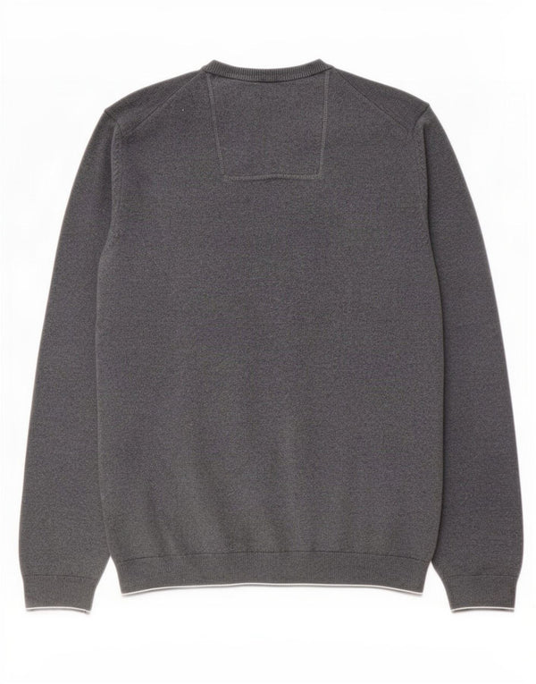 Hugo Boss Mens Crew Neck Jumper Sweater Medium Grey