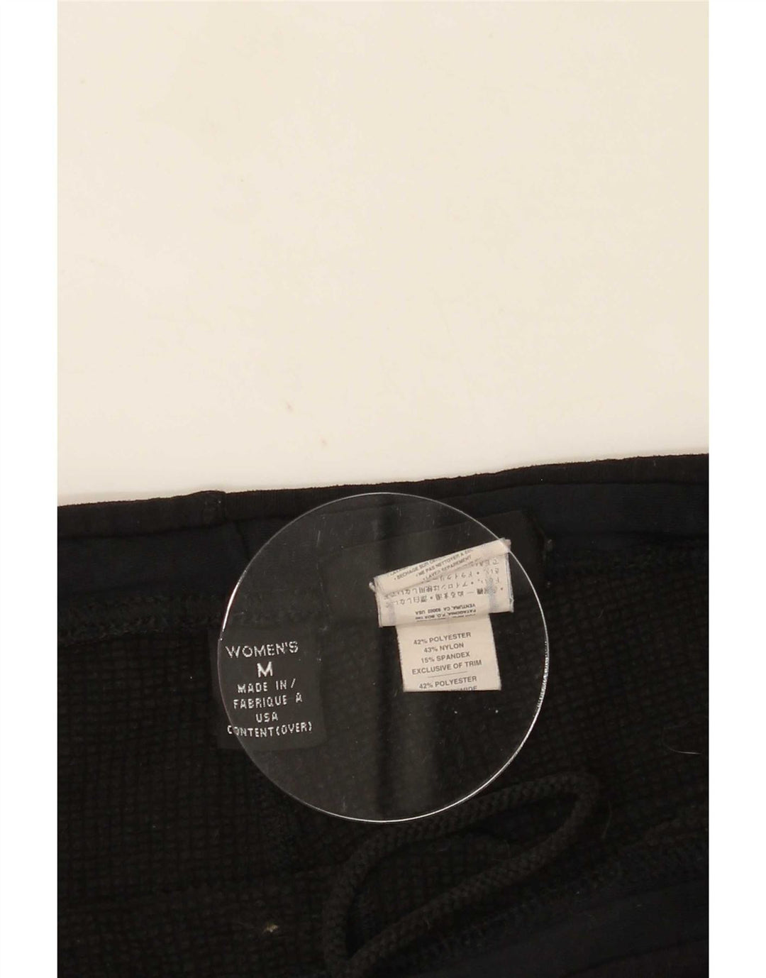 Patagonia Womens Leggings UK 14 Medium Black Polyester