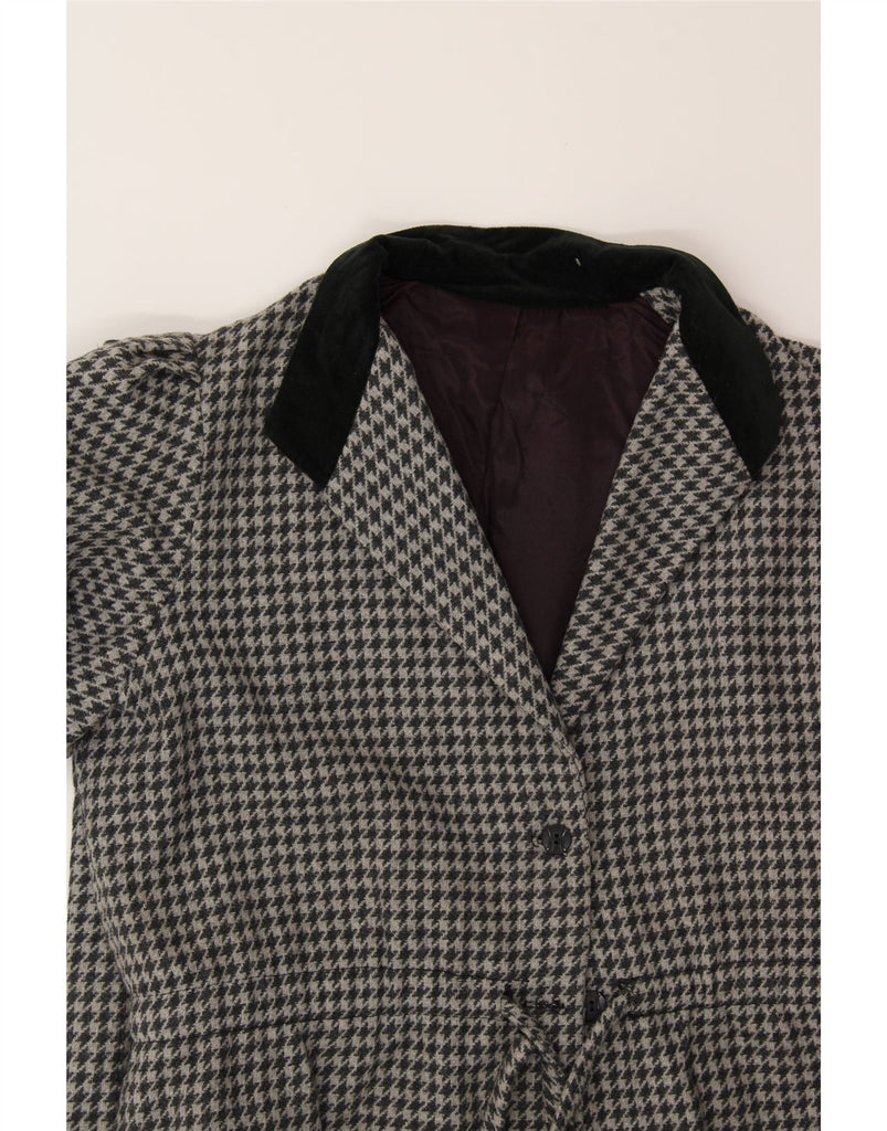 VINTAGE Womens 2 Piece Skirt Set IT 46 Large W28  Grey Houndstooth Vintage Vintage and Second-Hand Vintage from Messina Hembry 