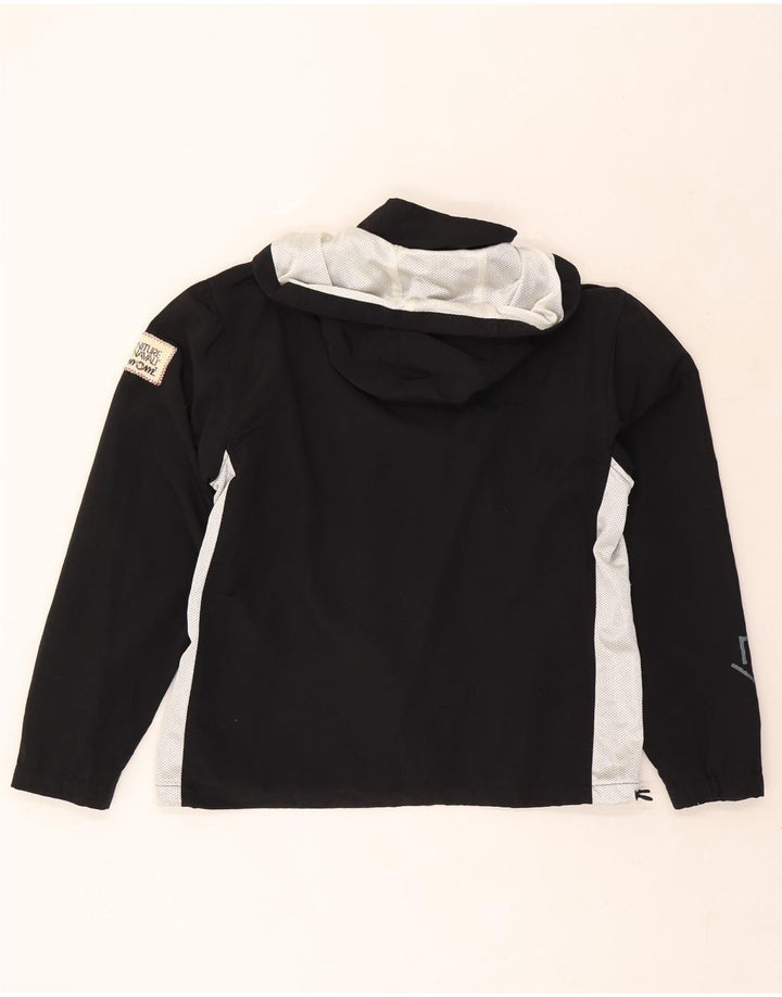 Murphy & Nye Womens Oversized Graphic Rain Jacket UK 10 Small Black