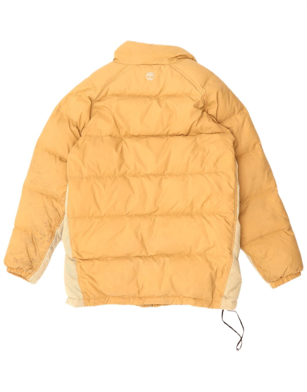 Timberland Mens Weathergear Oversized Padded Jacket UK 36 Small Yellow