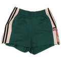 Adidas Womens Graphic Sport Shorts Medium Green Colourblock Polyester