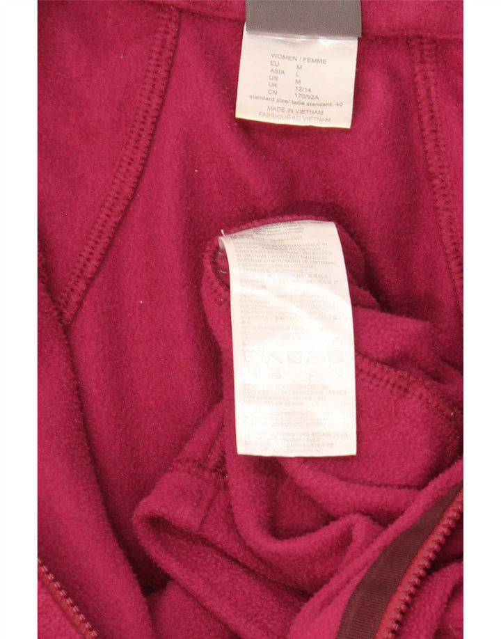 Jack Wolfskin Womens Fleece Jacket UK 12/14 Medium Pink Polyester