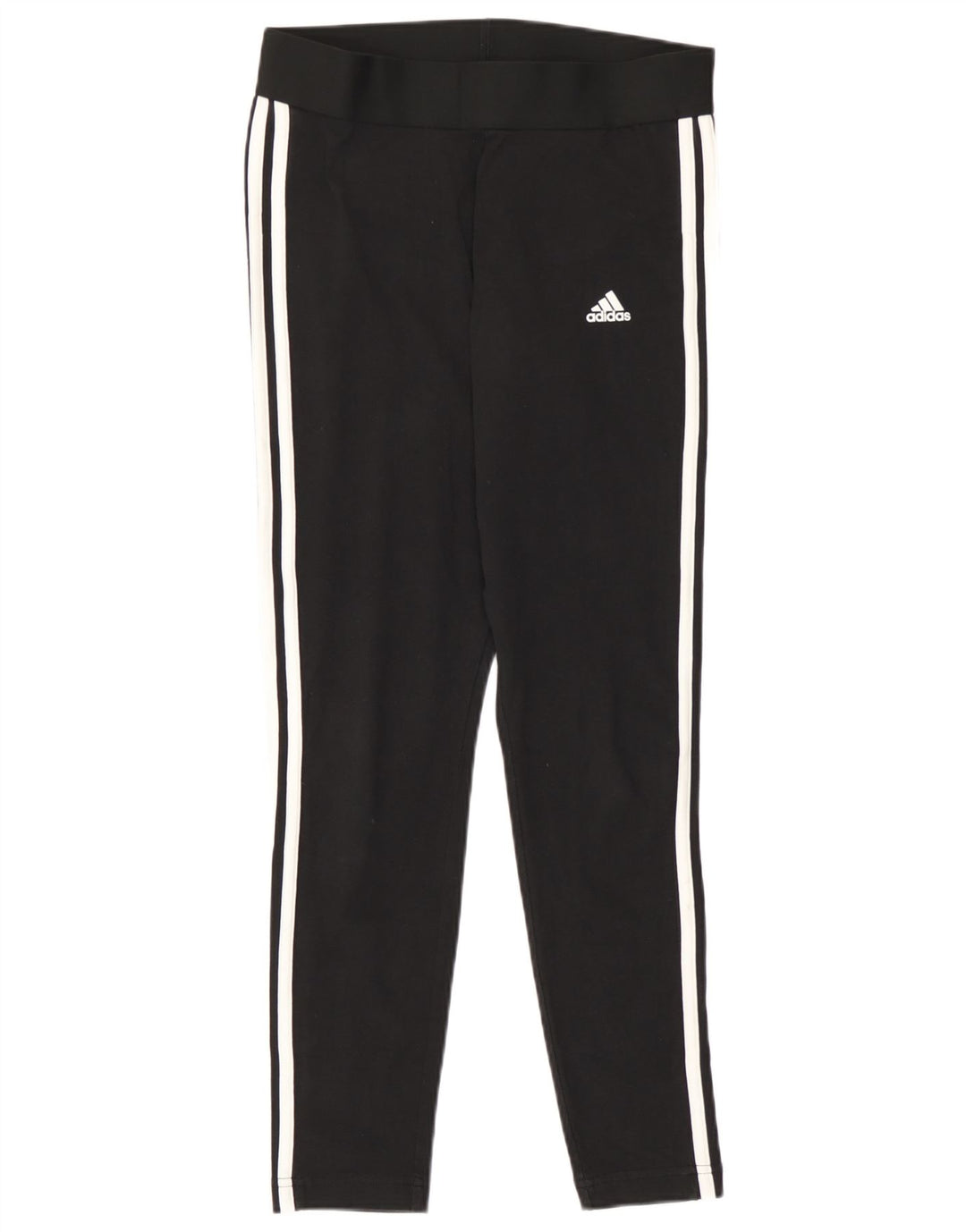 Adidas Womens Leggings UK 12/14 Medium  Black Cotton