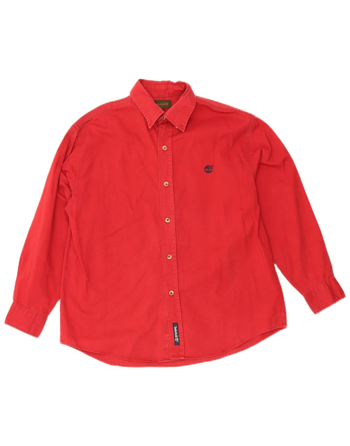 Timberland Boys Shirt 11-12 Years Red Cotton