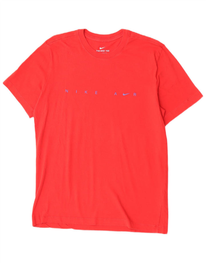 Nike Mens Air Graphic T-Shirt Top Medium Red Cotton