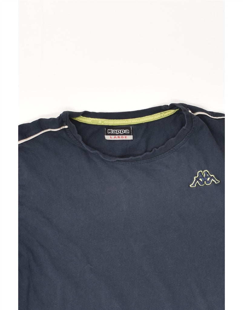 KAPPA Mens T-Shirt Top Large Navy Blue Cotton | Vintage Kappa | Thrift | Second-Hand Kappa | Used Clothing | Messina Hembry 