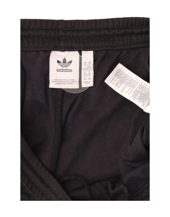 Adidas Mens Tracksuit Trousers 2XL Black Cotton